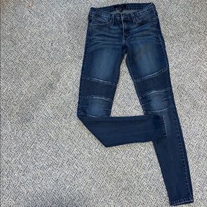 Flying monkey knee patch jeans
